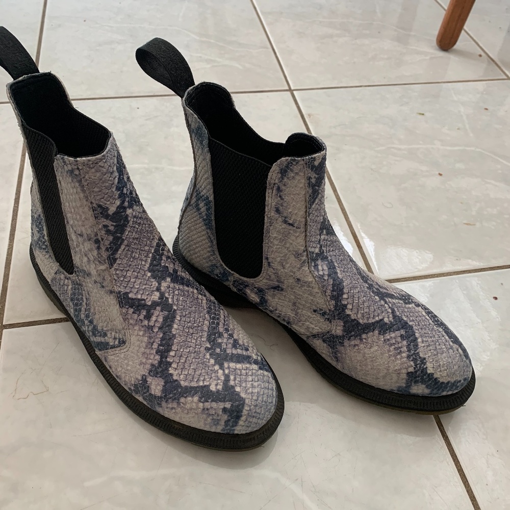 Doc Martens Snake Skin ankle boots